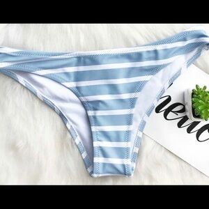 Cup She She Stay Young Blue Stripe Bikini Bottom M